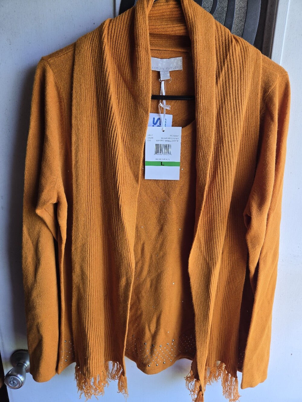 Carolyn Taylor Shawl Collar Sweater NWT